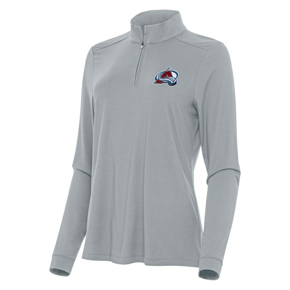 Colorado Avalanche Antigua Women's Intent Quarter-Zip Top - Gray - NHL