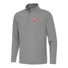 Detroit Red Wings Antigua Twine Quarter-Zip Top - Black - NHL