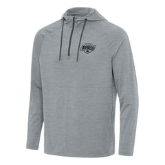 Los Angeles Kings Antigua Spikes Quarter-Zip Hoodie - Heather Gray - NHL