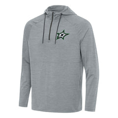 Dallas Stars Antigua Spikes Quarter-Zip Hoodie - Heather Gray - NHL