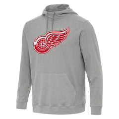 Detroit Red Wings Antigua Cloud Pullover Hoodie - Heather Gray - NHL