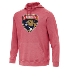Florida Panthers Antigua Cloud Pullover Hoodie - Heather Red - NHL