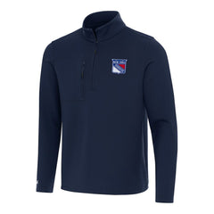 New York Rangers Antigua Insider Quarter-Zip Top - Navy - NHL