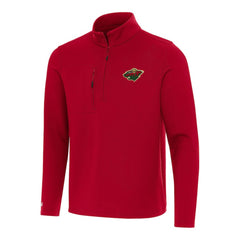 Minnesota Wild Antigua Insider Quarter-Zip Top - Red - NHL