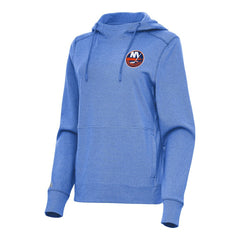 New York Islanders Antigua Women's Justice Pullover Hoodie - Heather Royal - NHL