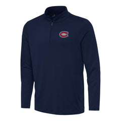 Montreal Canadiens Antigua Reprocess Quarter-Zip Top - Navy - NHL