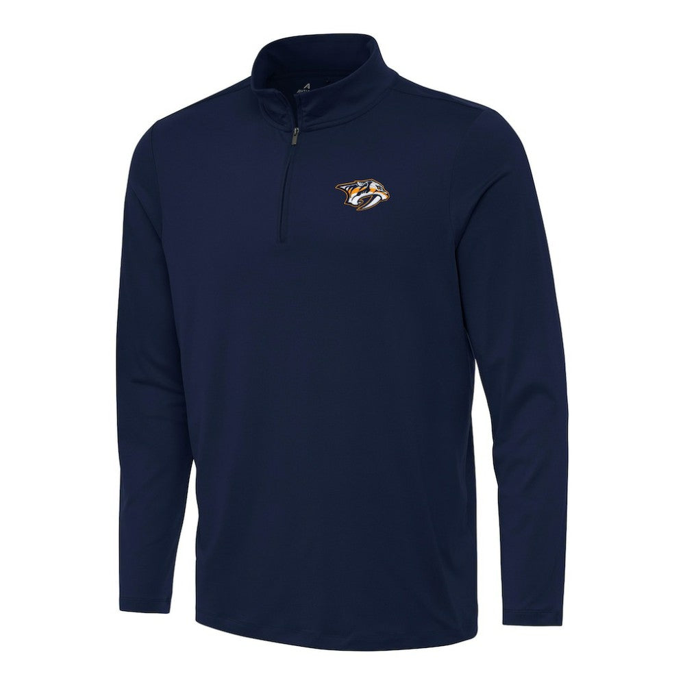 Nashville Predators Antigua Reprocess Quarter-Zip Top - Navy - NHL