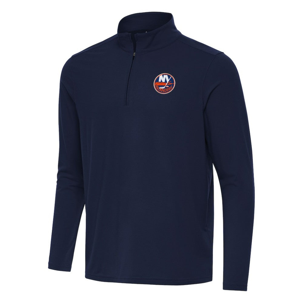 New York Islanders Antigua Intent Quarter-Zip Top - Navy - NHL