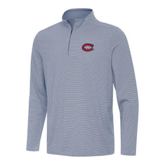Montreal Canadiens Antigua Twine Quarter-Zip Top - Navy - NHL