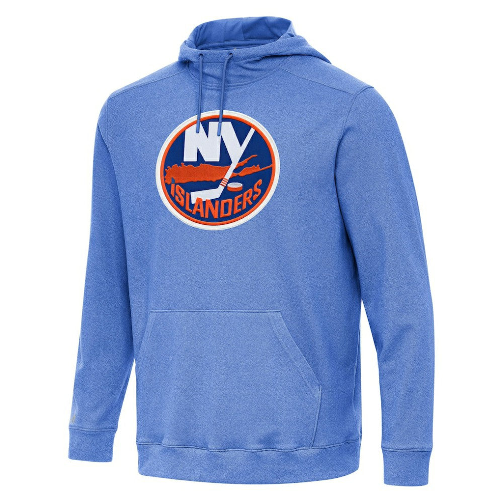 New York Islanders Antigua Cloud Pullover Hoodie - Heather Royal - NHL