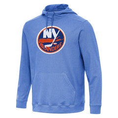 New York Islanders Antigua Cloud Pullover Hoodie - Heather Royal - NHL