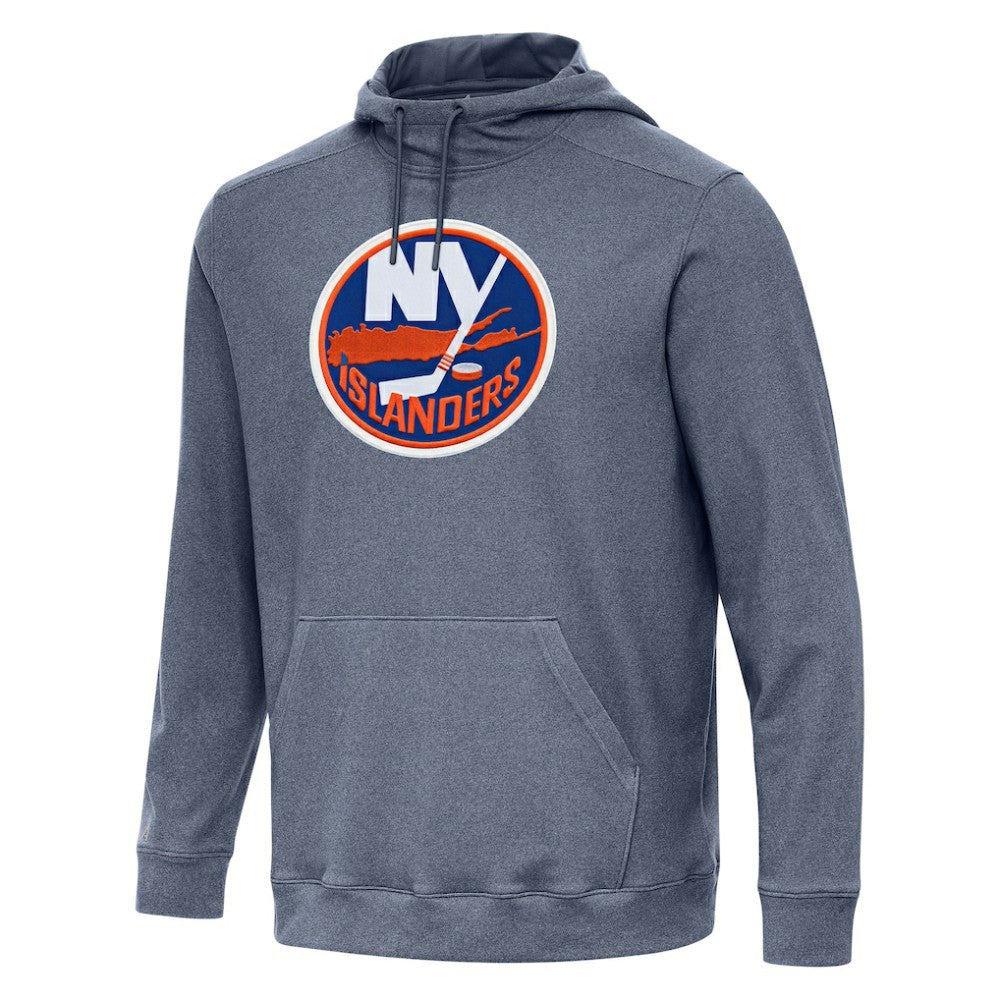 New York Islanders Antigua Cloud Pullover Hoodie - Heather Navy - NHL