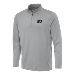 Philadelphia Flyers Antigua Reprocess Quarter-Zip Top - Gray - NHL