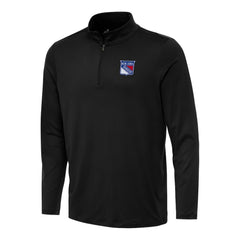 New York Rangers Antigua Reprocess Quarter-Zip Top - Black - NHL