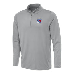 New York Rangers Antigua Reprocess Quarter-Zip Top - Gray - NHL