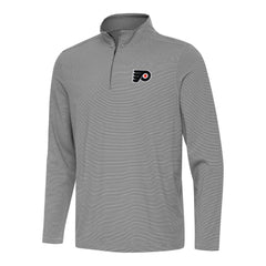 Philadelphia Flyers Antigua Twine Quarter-Zip Top - Black - NHL