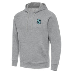 Seattle Kraken Antigua Big & Tall Victory Pullover Hoodie - Heather Gray - NHL