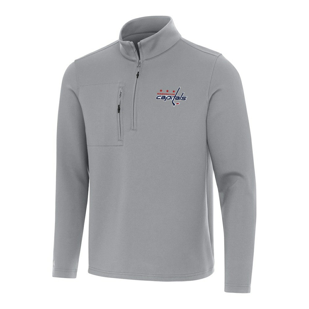 Washington Capitals Antigua Insider Quarter-Zip Top - Gray - NHL