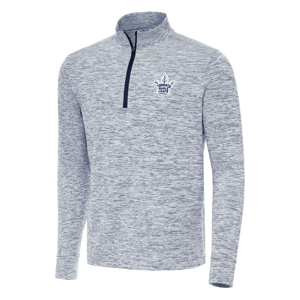 Toronto Maple Leafs Antigua Cause Quarter-Zip Top - Navy - NHL