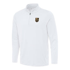 Vegas Golden Knights Antigua Reprocess Quarter-Zip Top - White - NHL