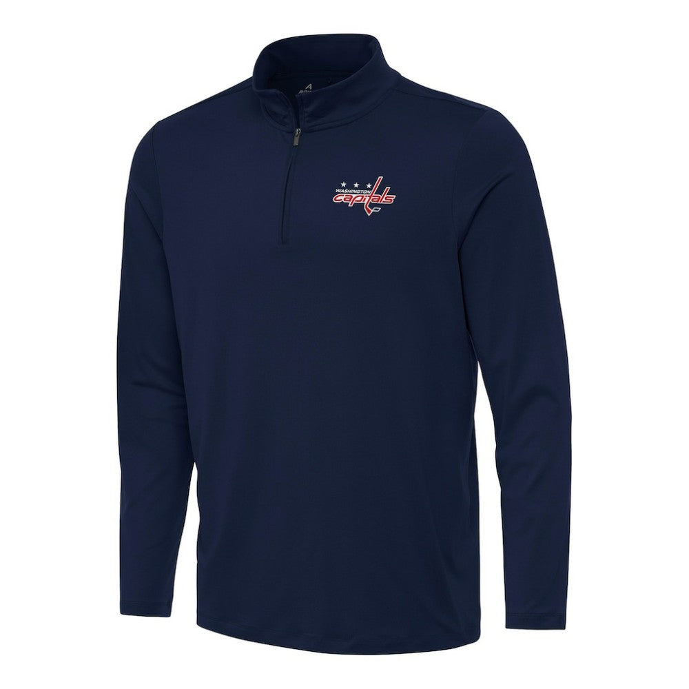 Washington Capitals Antigua Reprocess Quarter-Zip Top - Navy - NHL