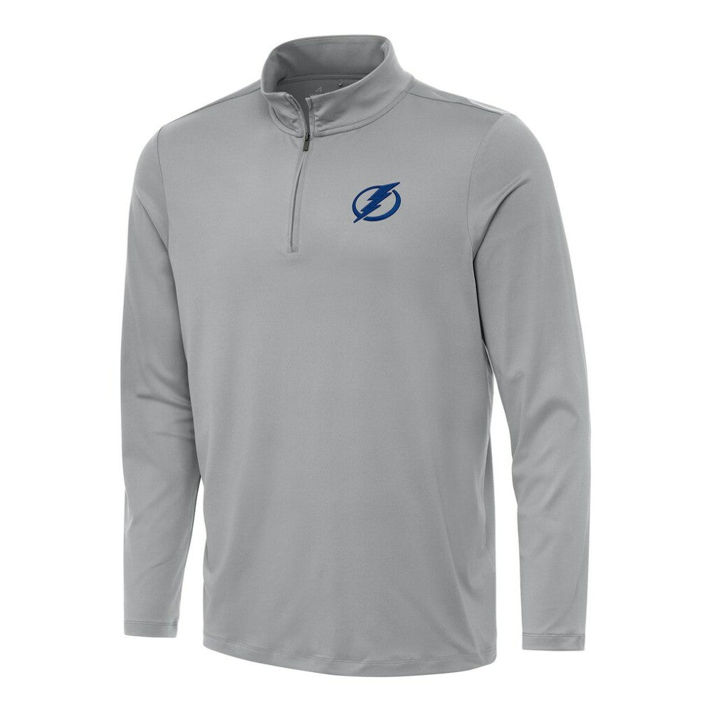 Tampa Bay Lightning Antigua Reprocess Quarter-Zip Top - Gray - NHL