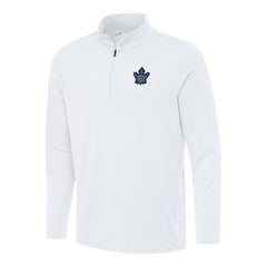 Toronto Maple Leafs Antigua Reprocess Quarter-Zip Top - White - NHL