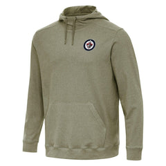 Winnipeg Jets Antigua Cloud Pullover Hoodie - Olive - NHL