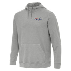 Washington Capitals Antigua Cloud Pullover Hoodie - Heather Gray - NHL