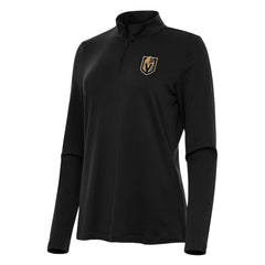 Vegas Golden Knights Antigua Women's Reprocess Quarter-Zip Top - Black - NHL