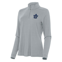 Toronto Maple Leafs Antigua Women's Intent Quarter-Zip Top - Gray - NHL