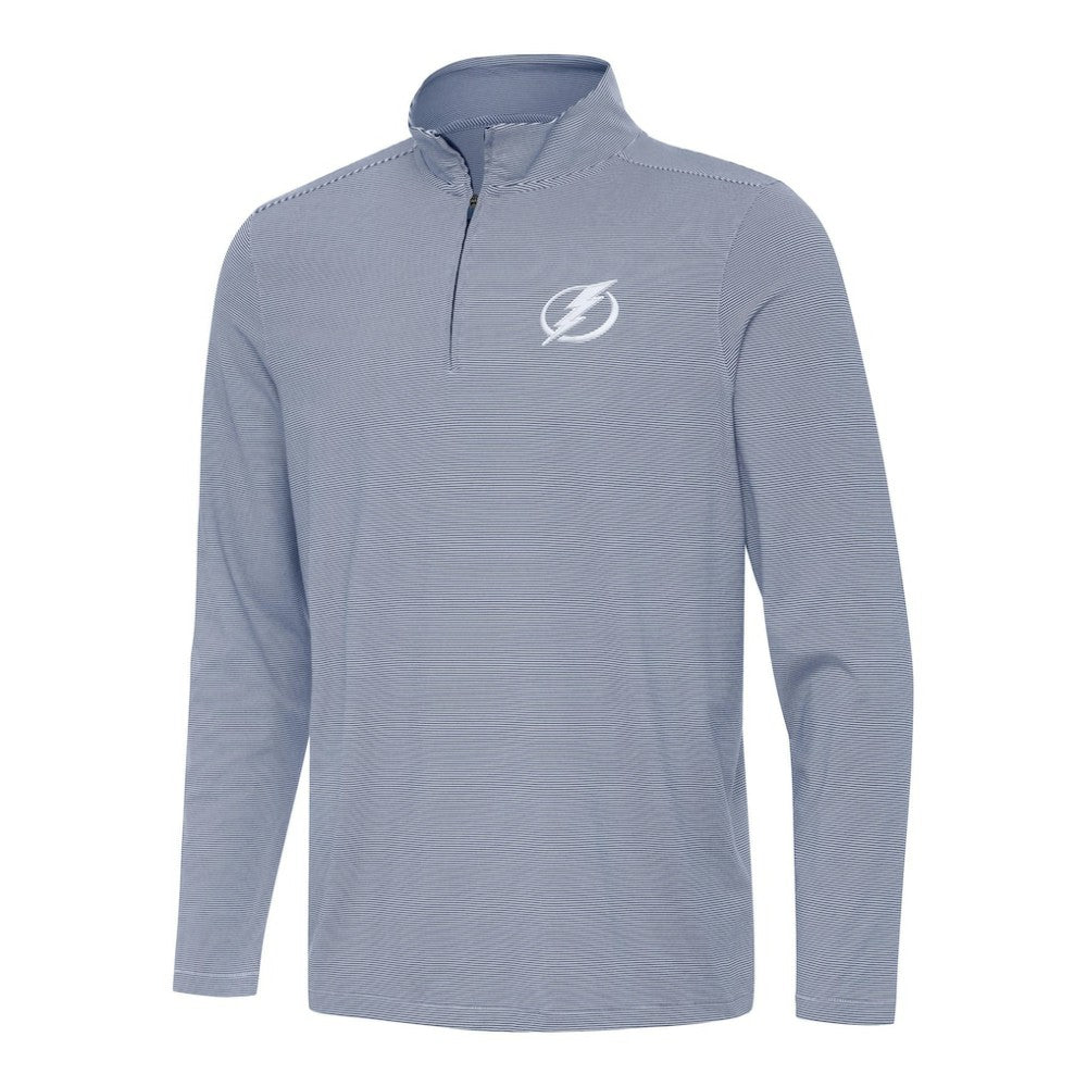 Tampa Bay Lightning Antigua Twine Quarter-Zip Top - Navy - NHL