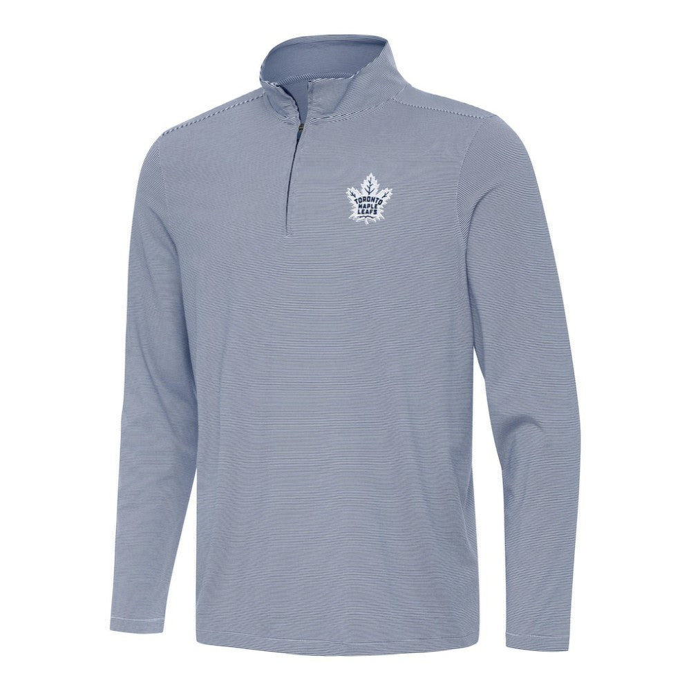 Toronto Maple Leafs Antigua Twine Quarter-Zip Top - Navy - NHL