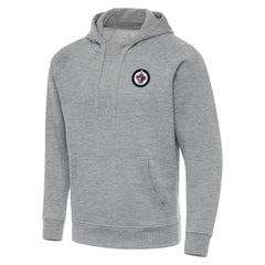 Winnipeg Jets Antigua Big & Tall Victory Pullover Hoodie - Heather Gray - NHL