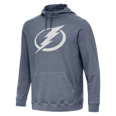 Tampa Bay Lightning Antigua Cloud Pullover Hoodie - Heather Navy - NHL