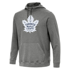Toronto Maple Leafs Antigua Cloud Pullover Hoodie - Heather Black - NHL