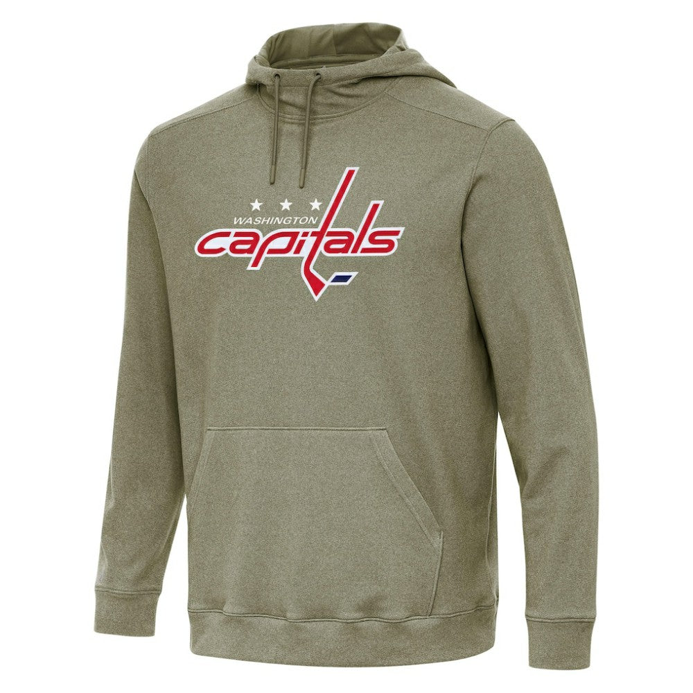 Washington Capitals Antigua Cloud Pullover Hoodie - Olive - NHL