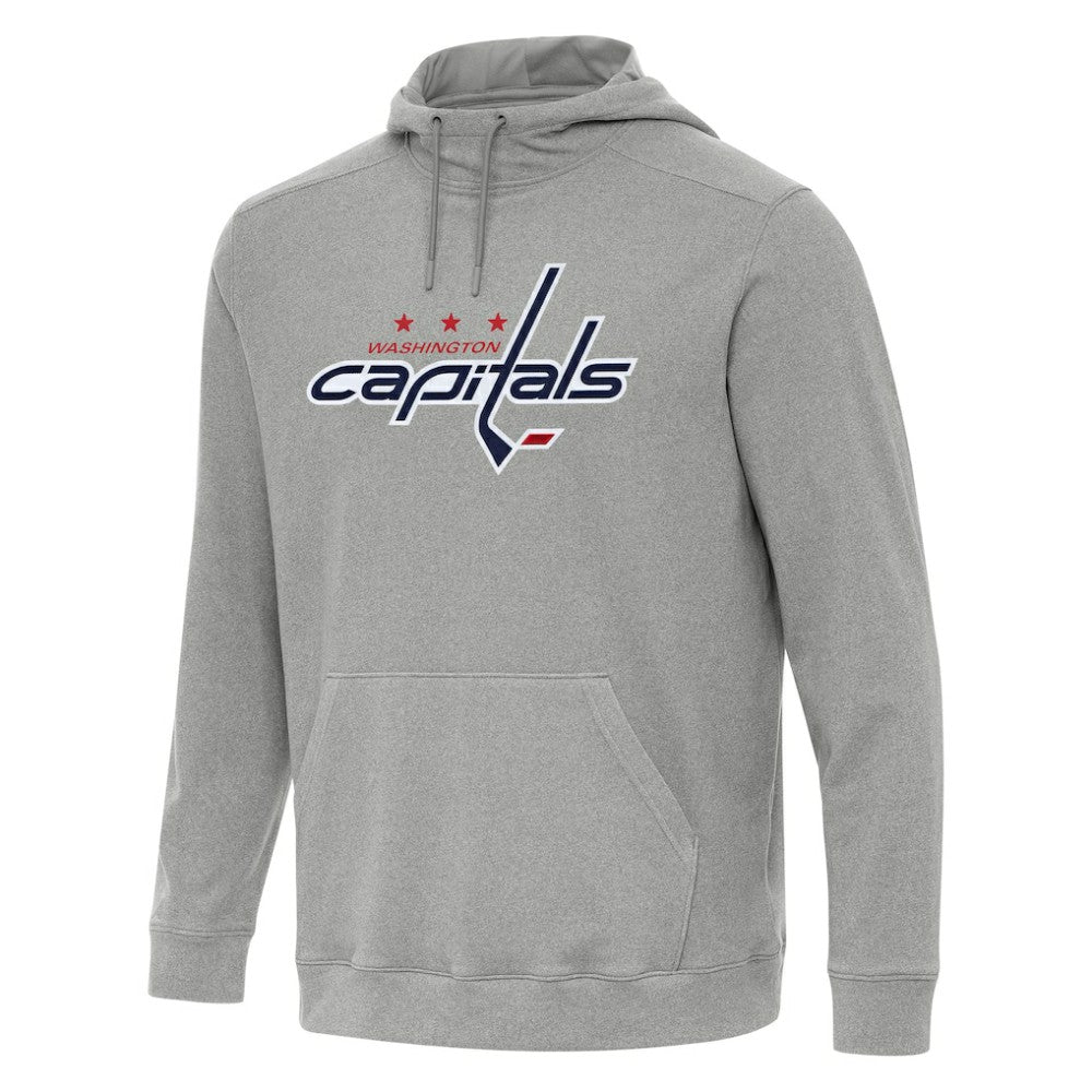 Washington Capitals Antigua Cloud Pullover Hoodie - Heather Gray - NHL