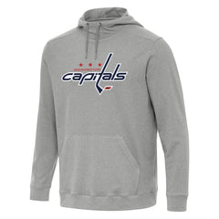 Washington Capitals Antigua Cloud Pullover Hoodie - Heather Gray - NHL