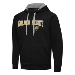 Vegas Golden Knights Antigua Big & Tall Victory Full-Zip Hoodie - Black - NHL
