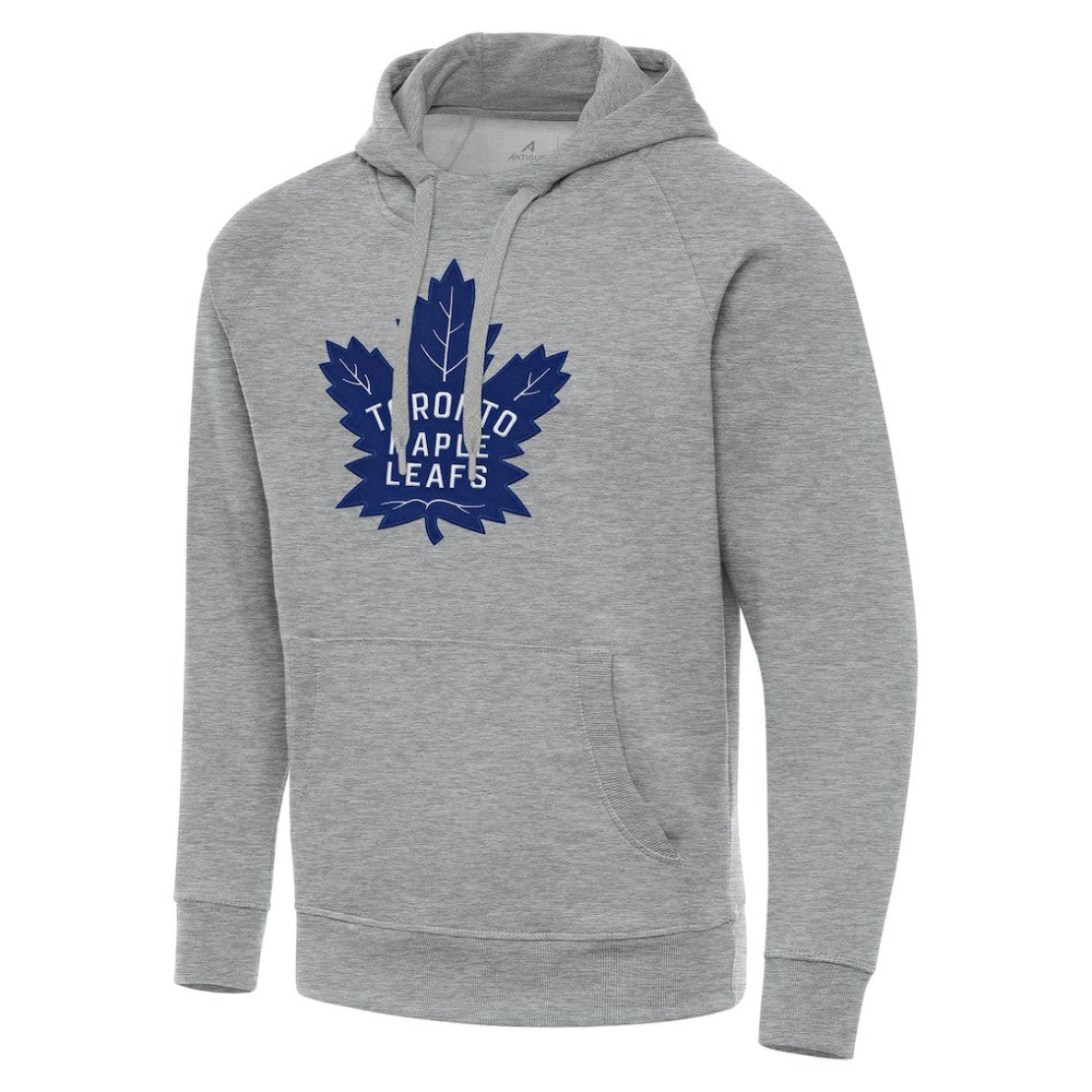 Toronto Maple Leafs Antigua Big & Tall Victory Pullover Hoodie - Heather Gray - NHL