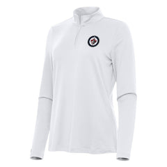 Winnipeg Jets Antigua Women's Reprocess Quarter-Zip Top - White - NHL