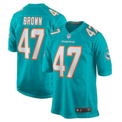 Cam Brown Miami Dolphins Game Jersey Aqua | Nike for Sale