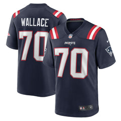 Caedan Wallace New England Patriots Game Jersey Navy | Nike for Sale