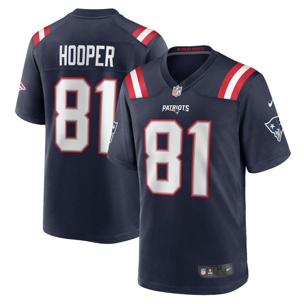 Austin Hooper New England Patriots Game Jersey Navy | Nike for Sale