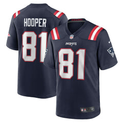 Austin Hooper New England Patriots Game Jersey Navy | Nike for Sale