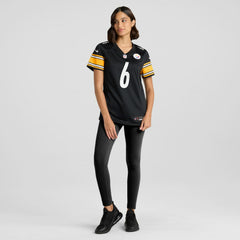 Patrick Queen Pittsburgh Steelers Women's Team Game Jersey Black | Nike for Sale