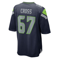 Charles Cross Seattle Seahawks Game Jersey College Navy | Nike for Sale