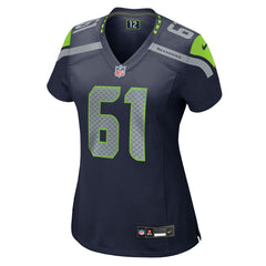 Jalen Sundell Seattle Seahawks Women's Team Game Jersey College Navy | Nike for Sale