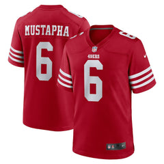 Malik Mustapha San Francisco 49ers Game Jersey Scarlet | Nike for Sale
